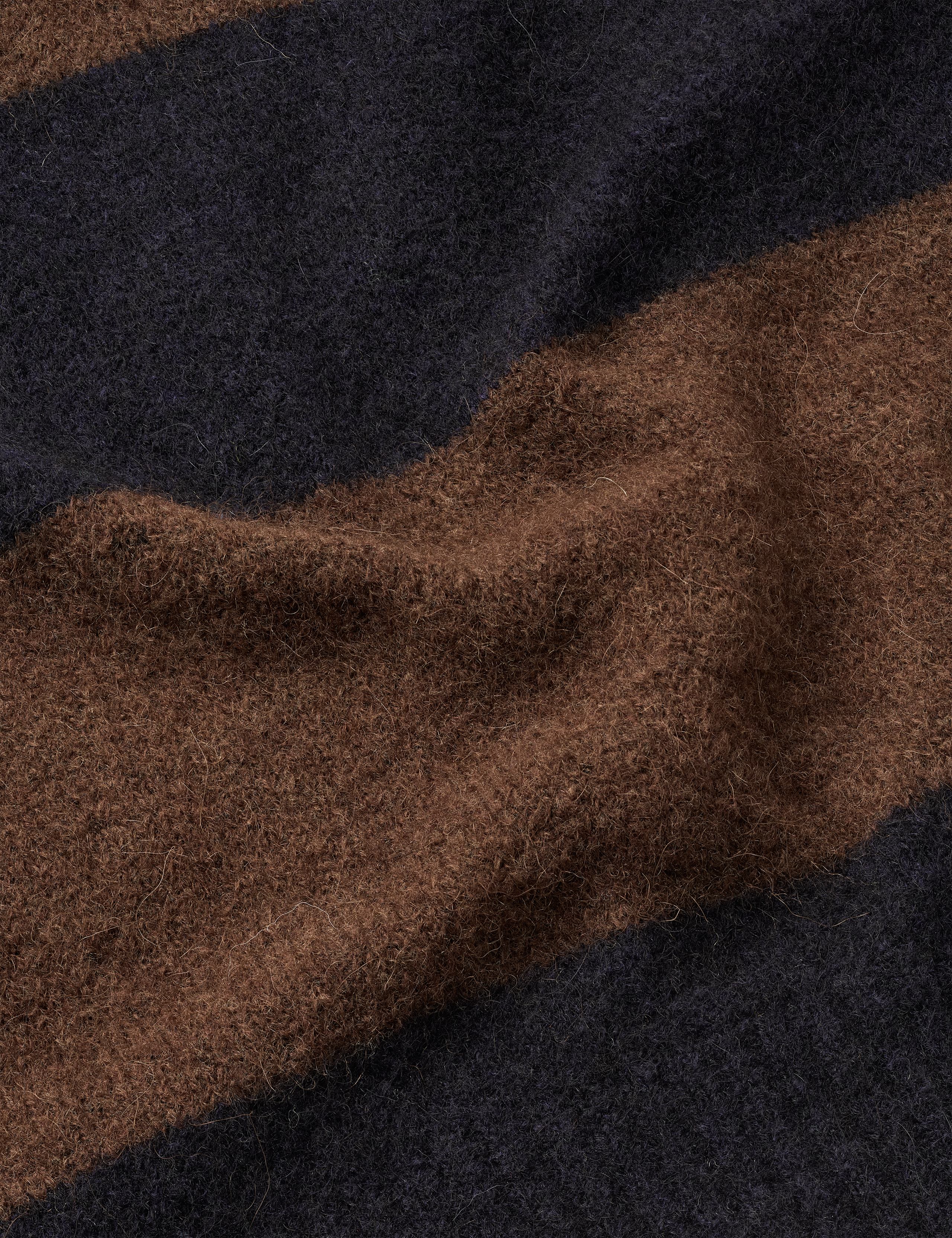 ALPINE KNIT - NAVY/DARK BROWN - Image 3