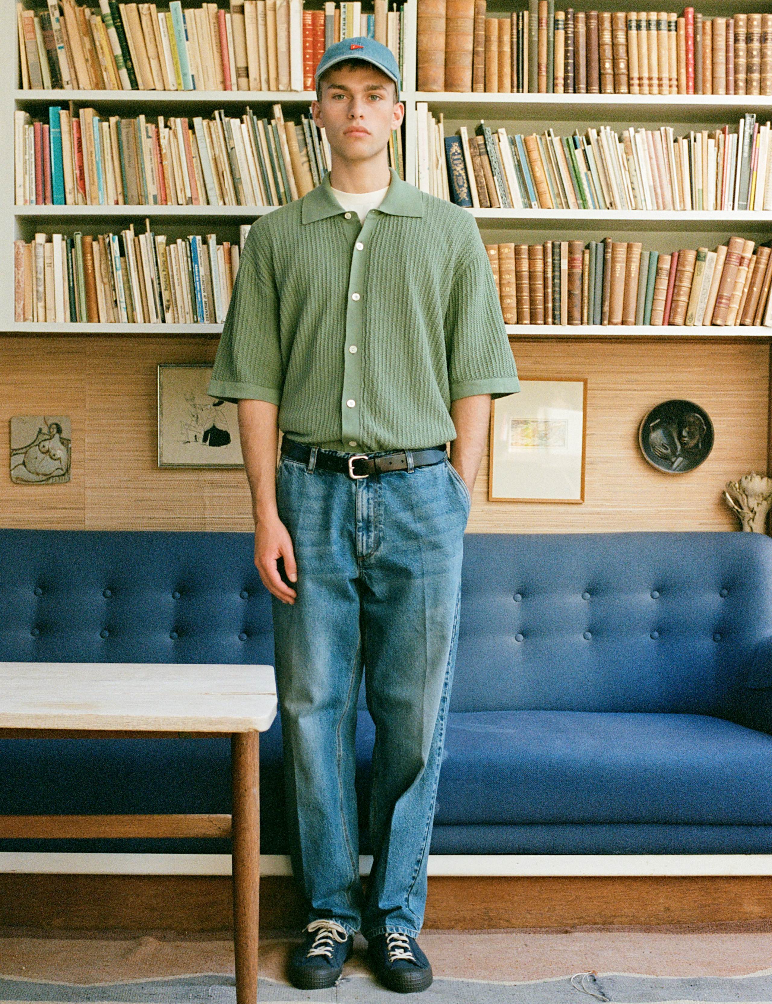 BARROW KNIT SHIRT - GREEN OXIDE - Image 2