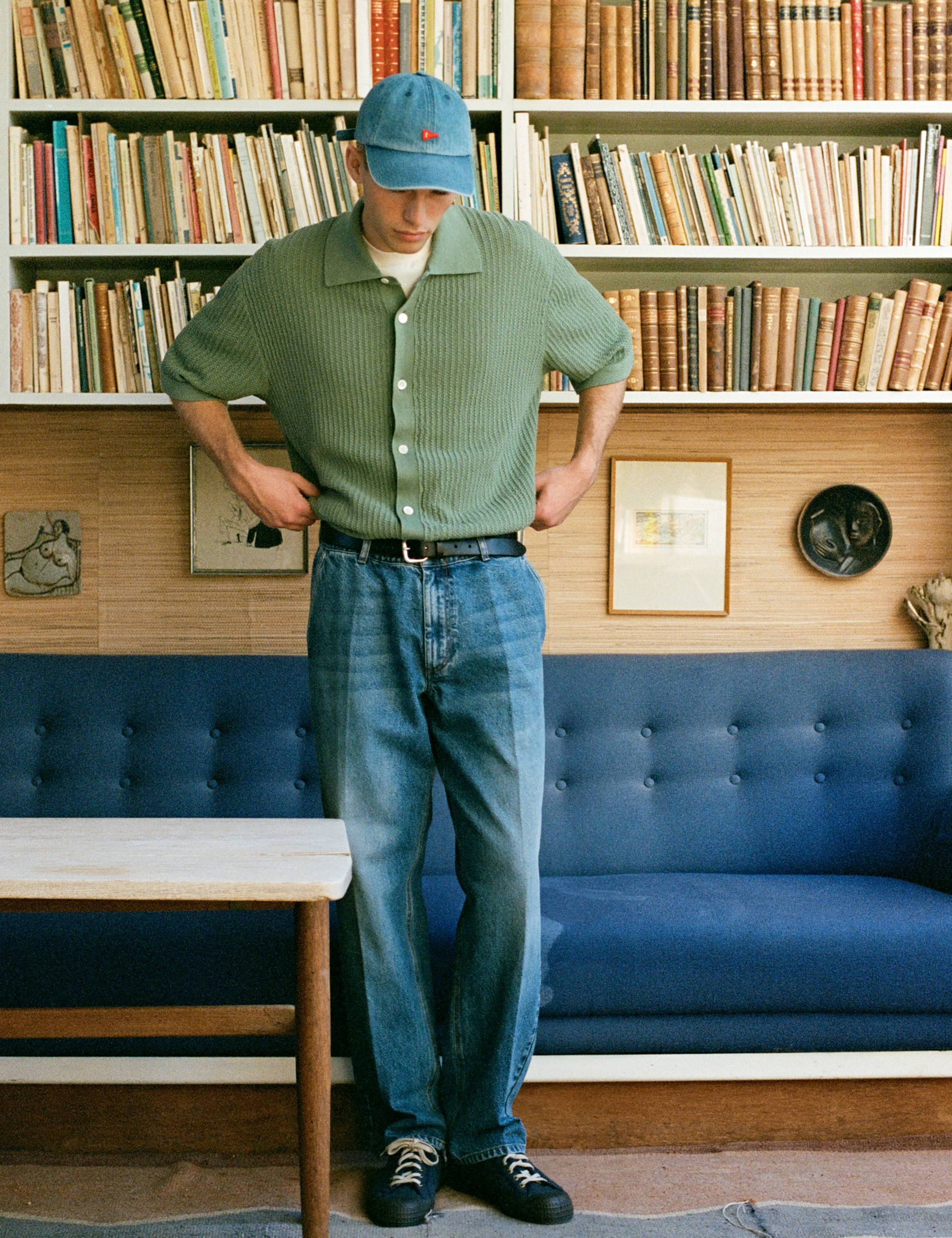 BARROW KNIT SHIRT - GREEN OXIDE - Image 4