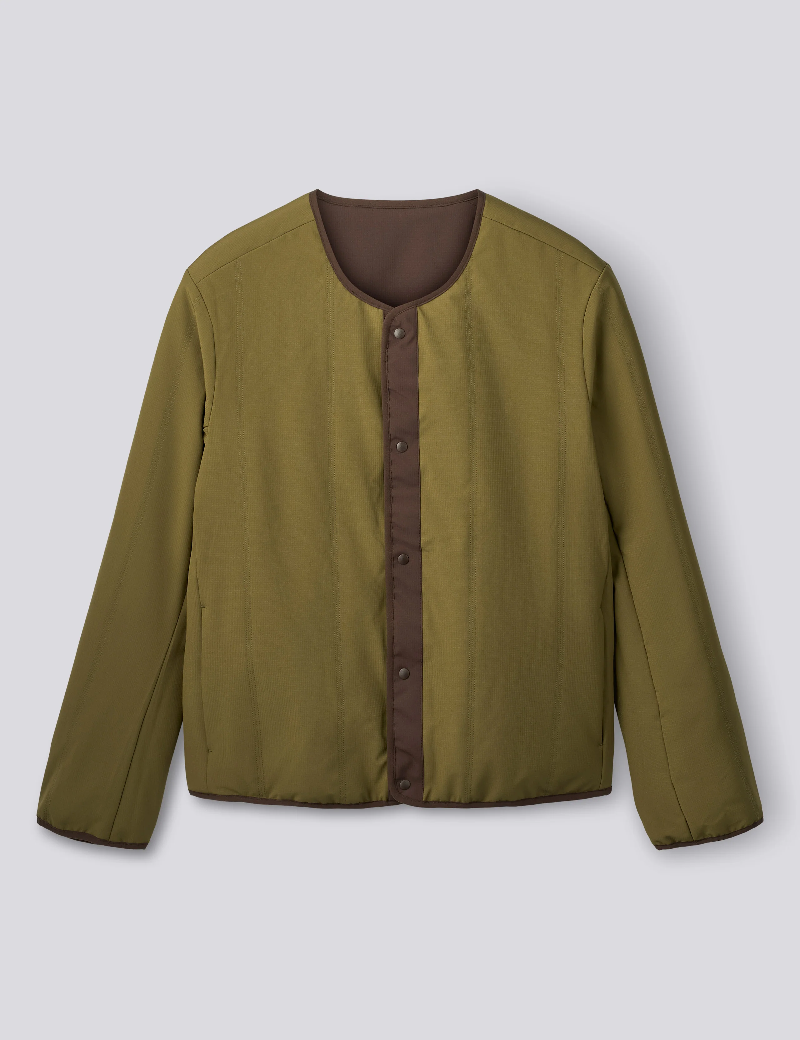 BEAN REVERSIBLE JACKET - DARK BROWN/ARMY - Image 3