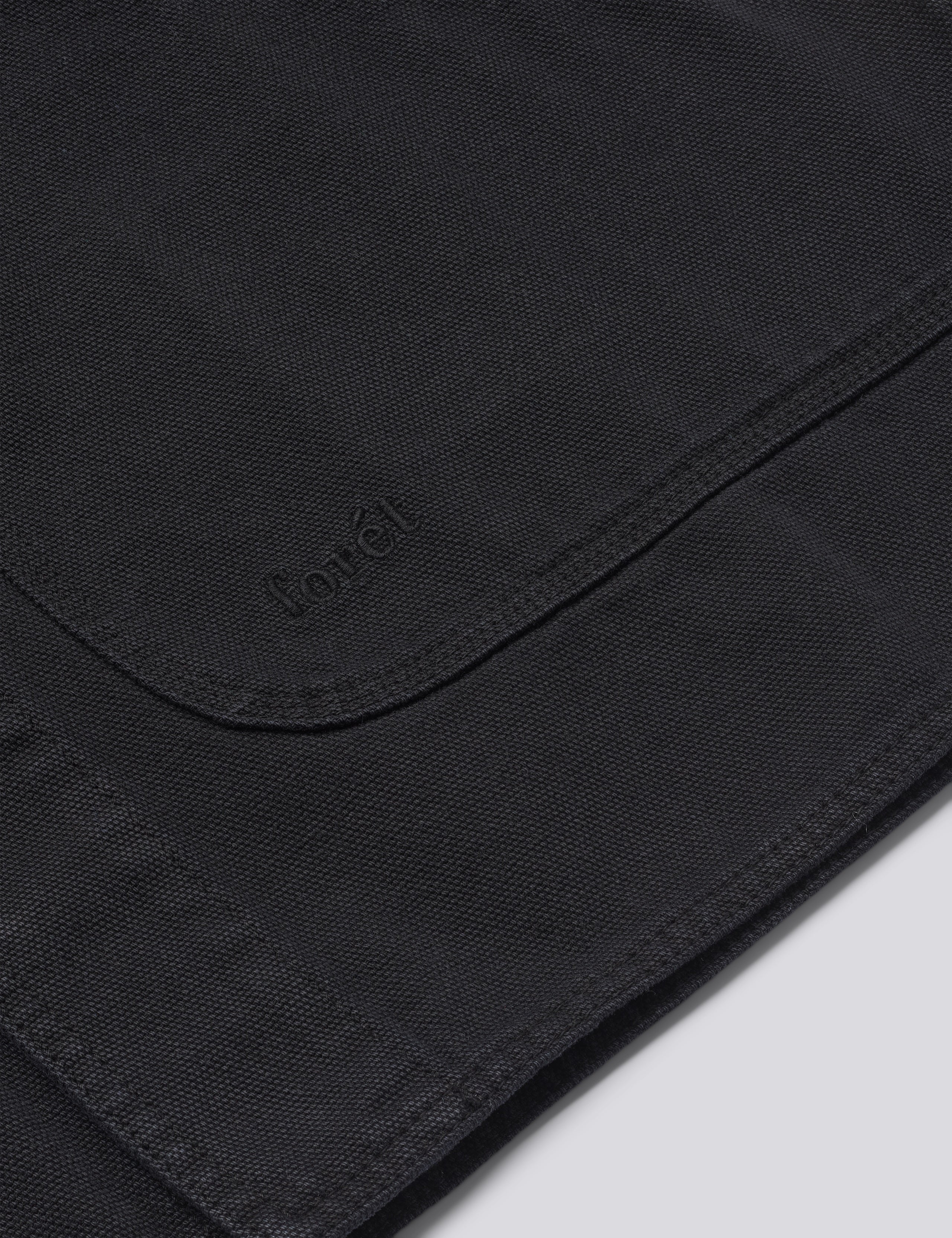 BERRY CANVAS OVERSHIRT - BLACK - Image 5