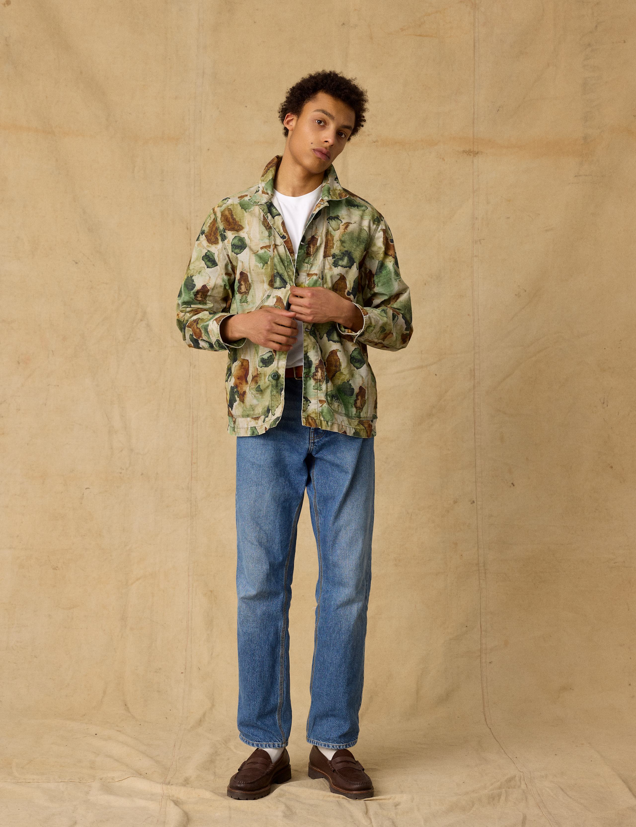 BERRY RIPSTOP OVERSHIRT - GREEN PRINT - Image 4
