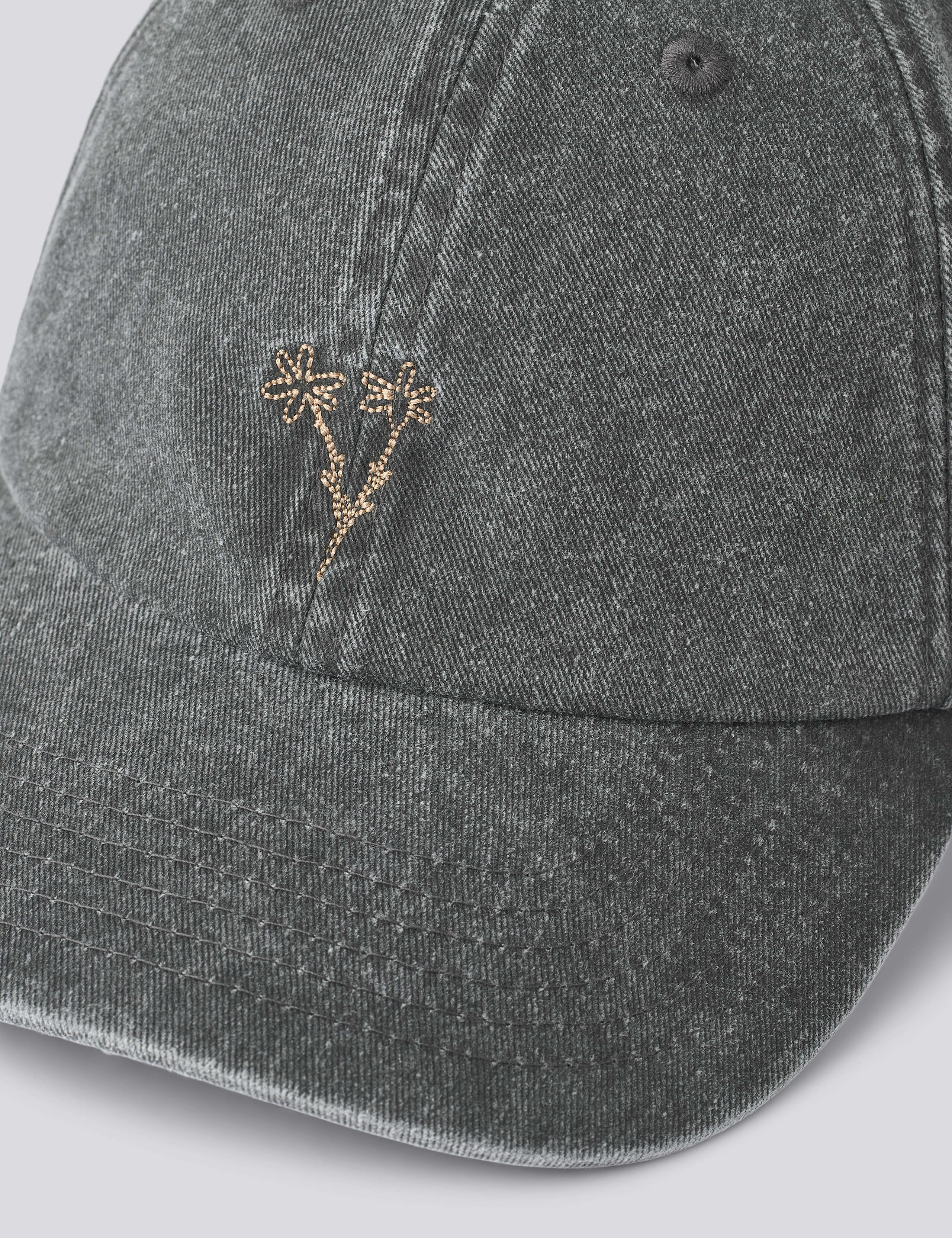 BOUQUET HEAVY WASHED CAP - WASHED BLACK - Image 2
