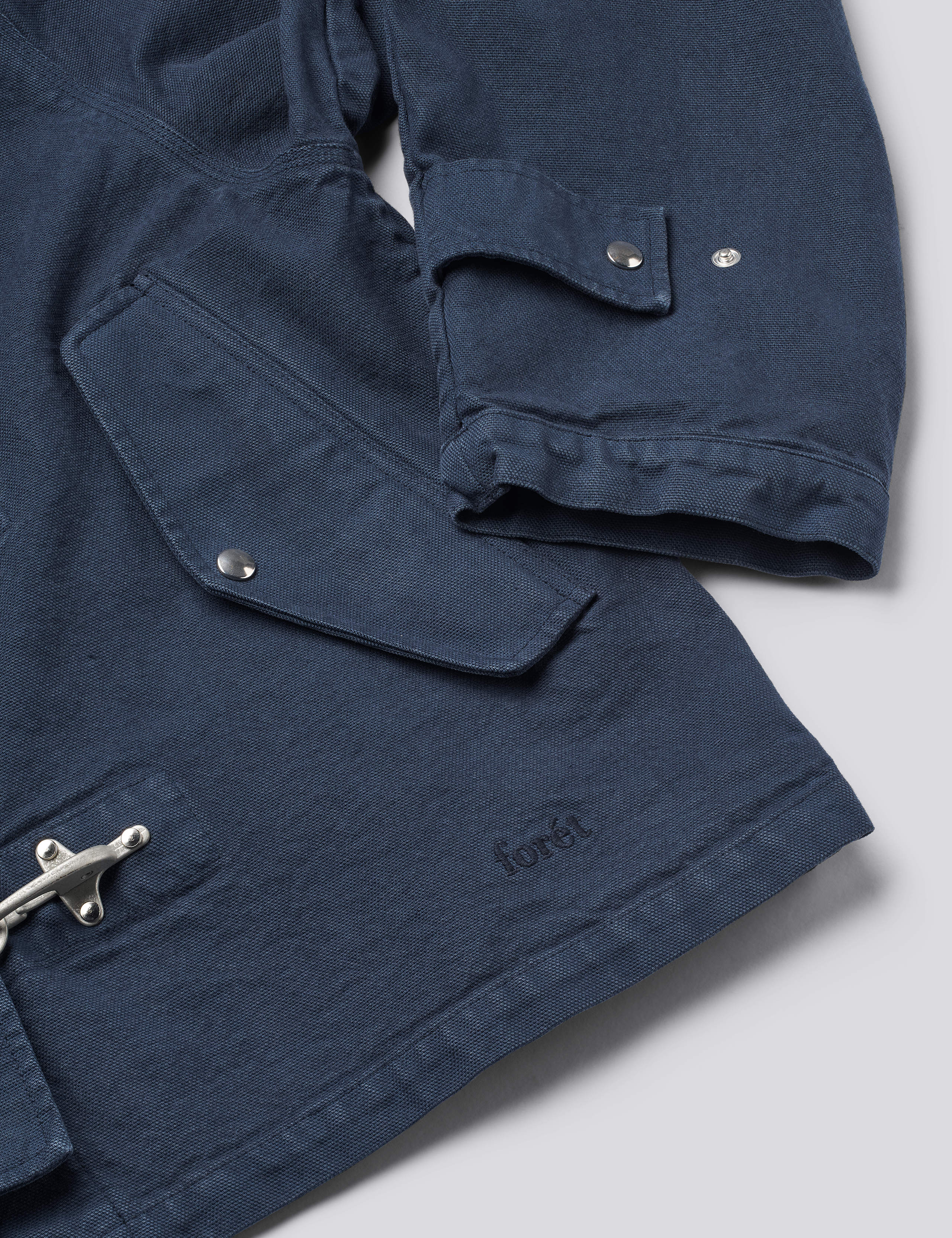 CINDER CLASP CANVAS JACKET - NAVY - Image 5