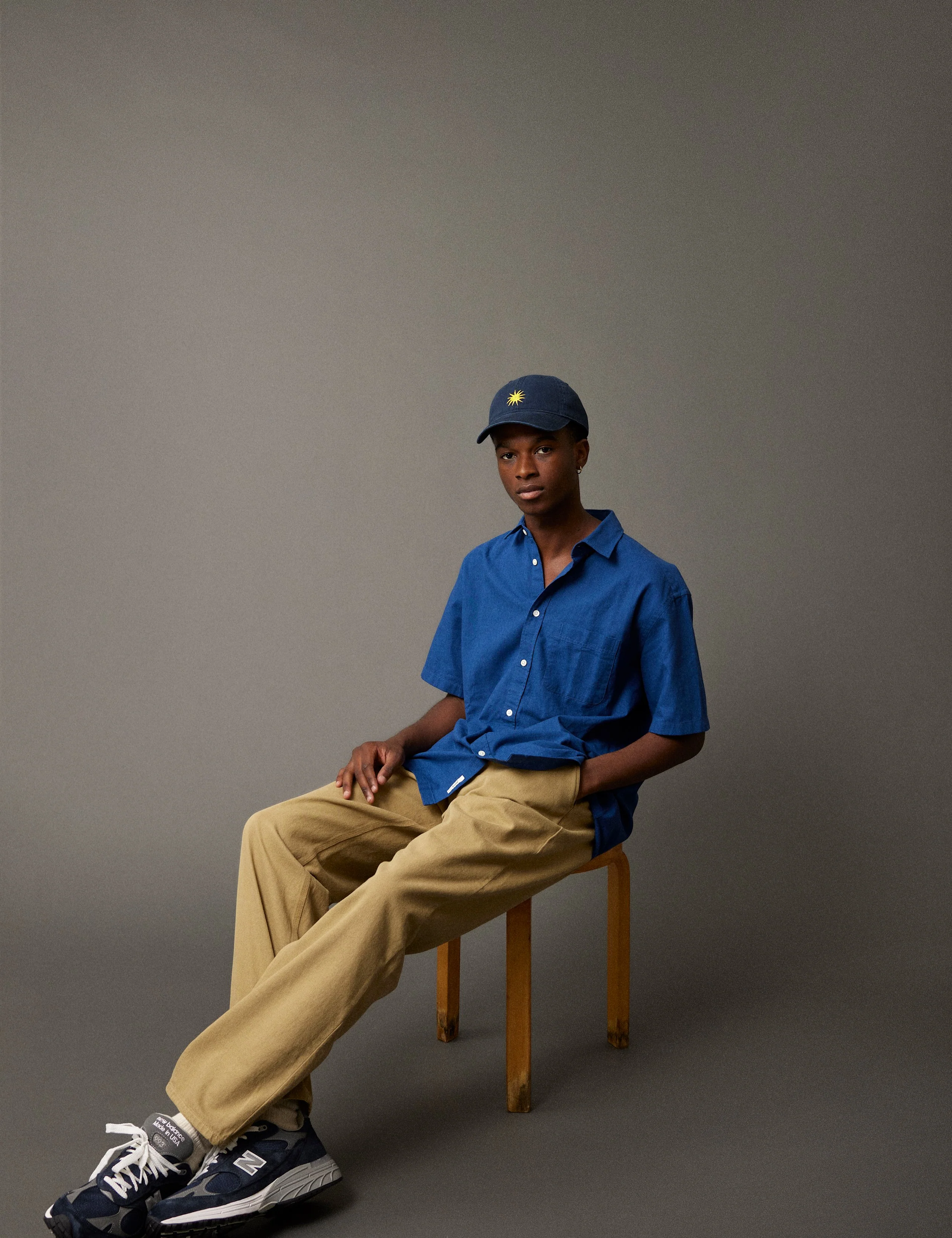 COSMOS LINEN SHIRT - BLUE - Image 4
