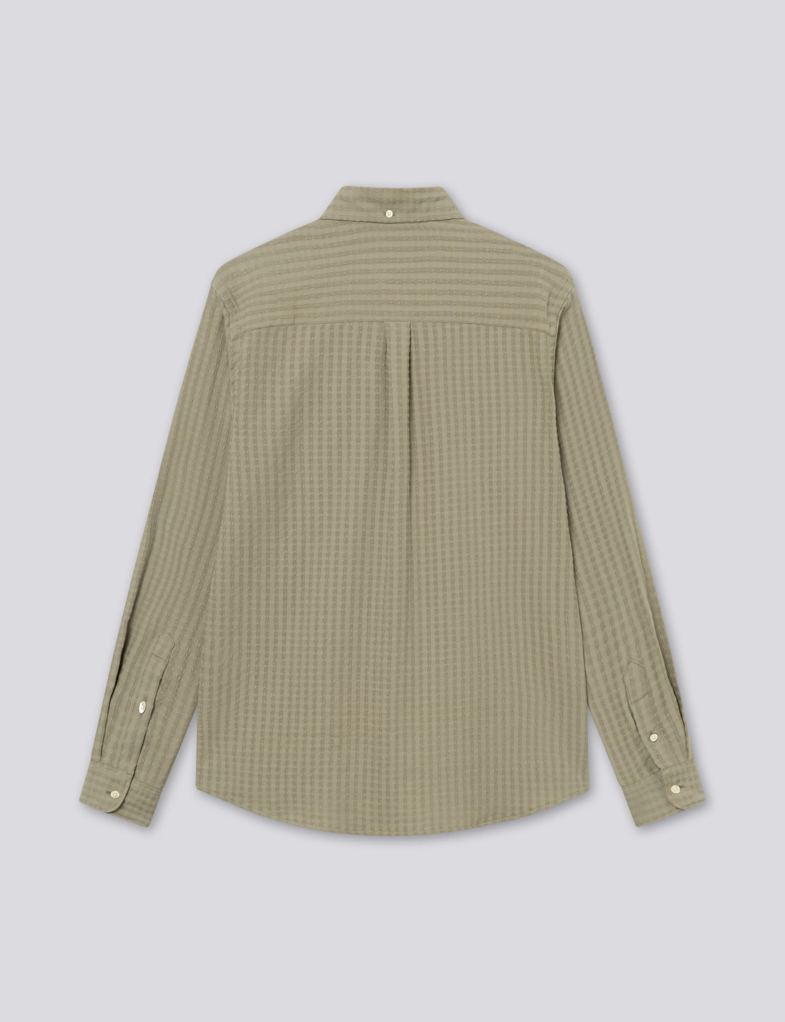 DAWN JACQUARD SHIRT - DUSTY OLIVE - Image 6
