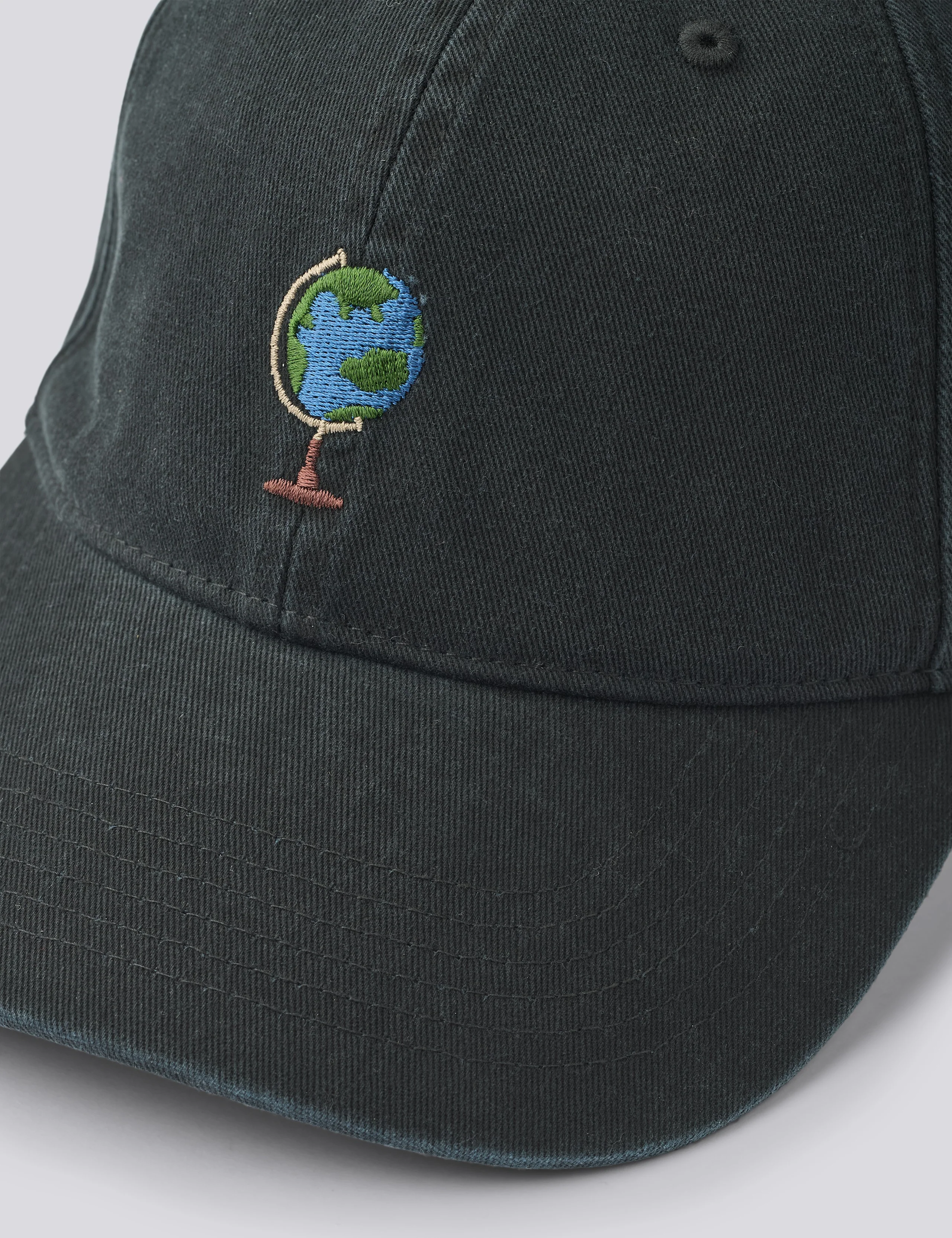 GLOBUS WASHED CAP - BLACK - Image 3