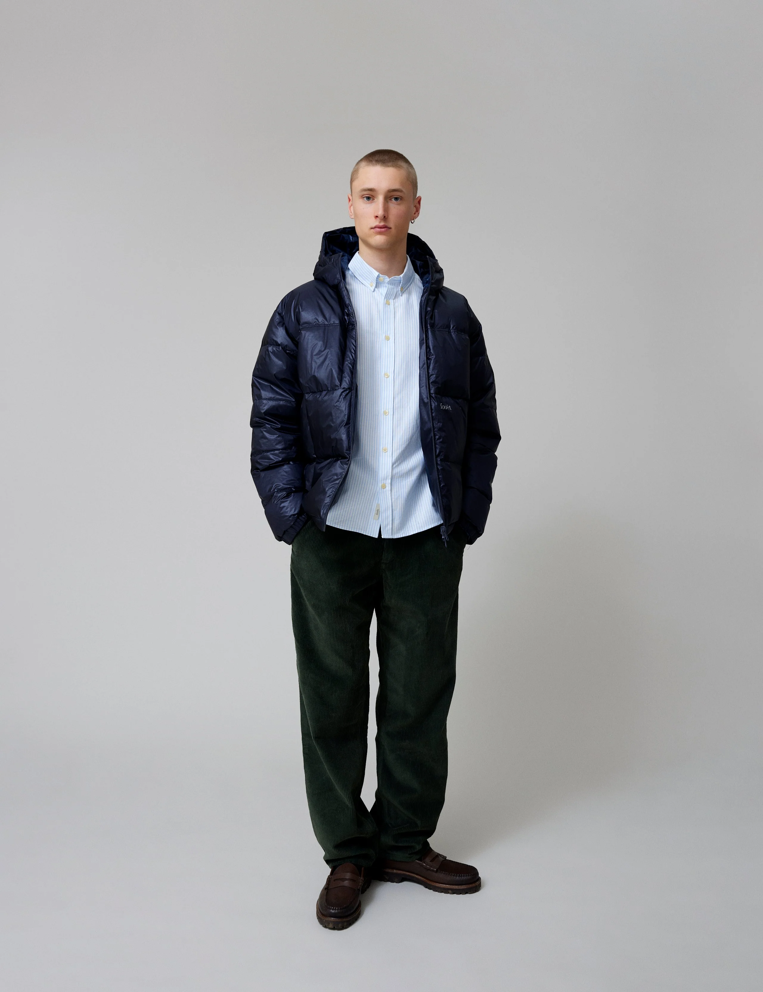 GRAIN REVERSIBLE PUFFER JACKET - NAVY - Image 6