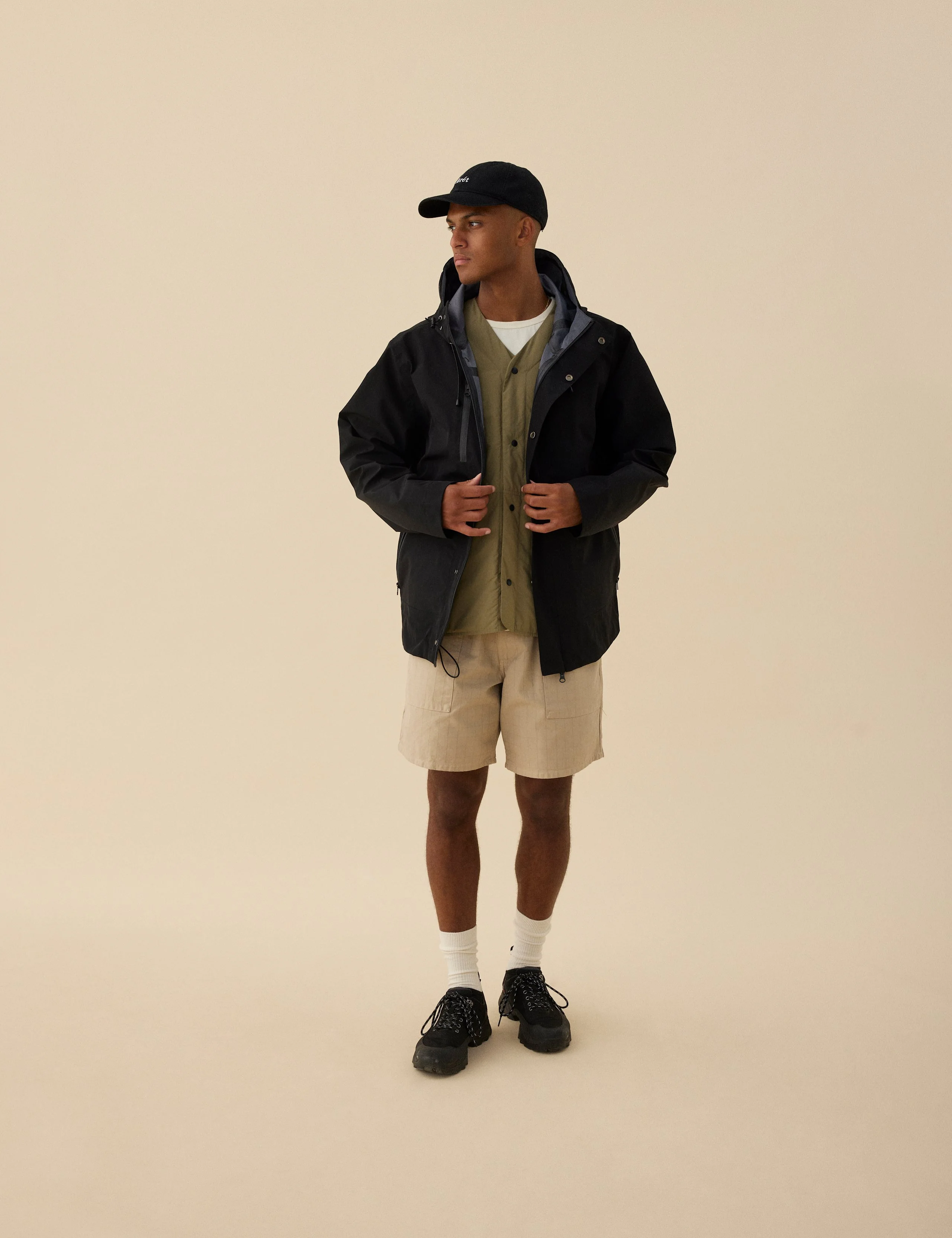 HAWK WASHED CAP - BLACK - Image 4