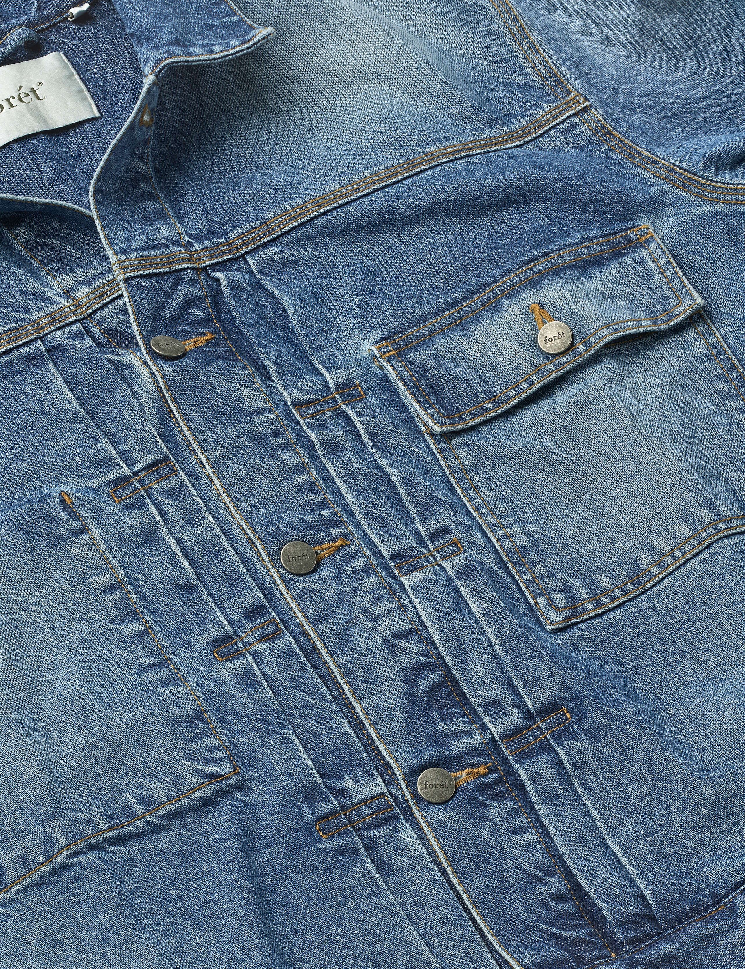 HAZY DENIM JACKET - MID BLUE - Image 2