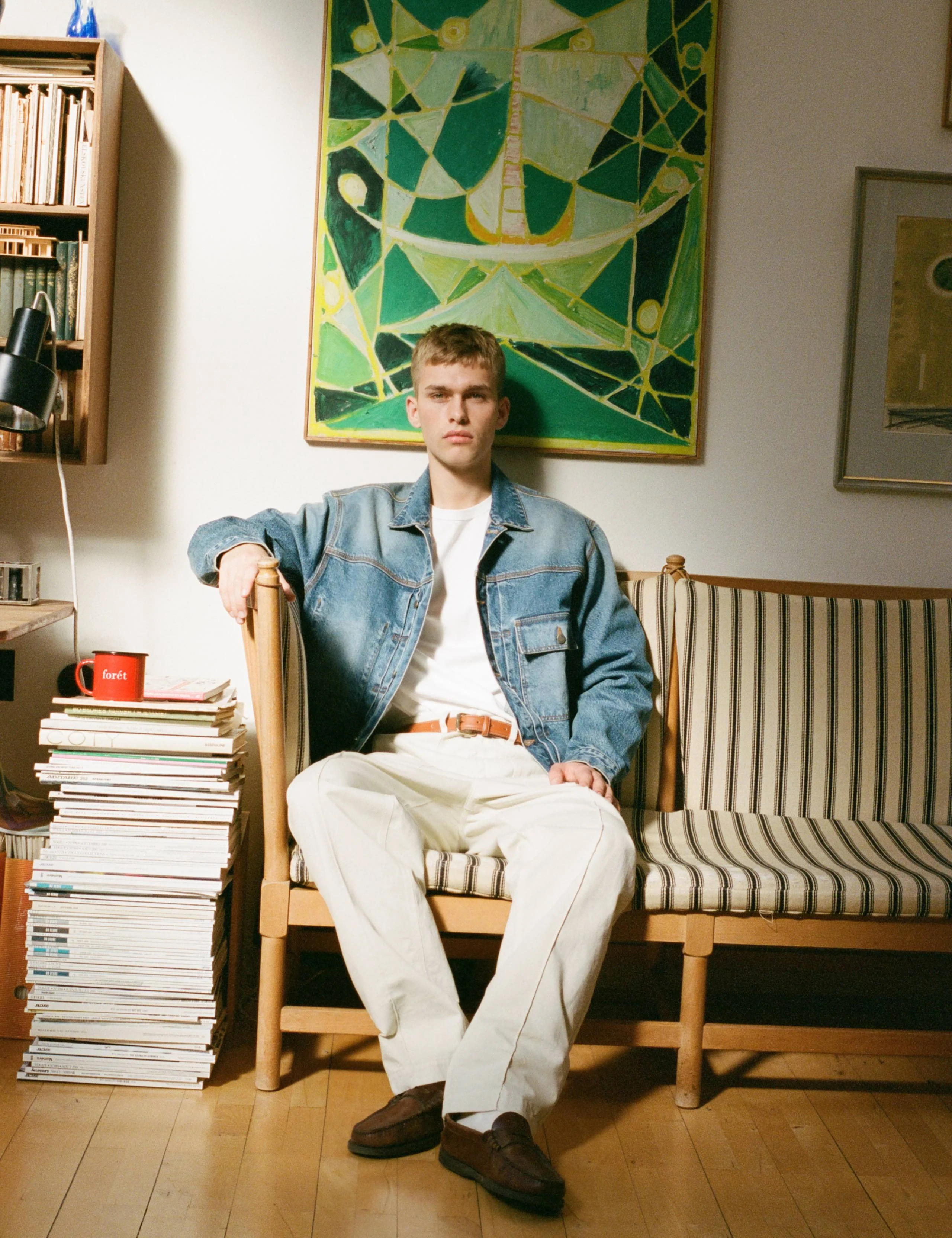 HAZY DENIM JACKET - MID BLUE - Image 3