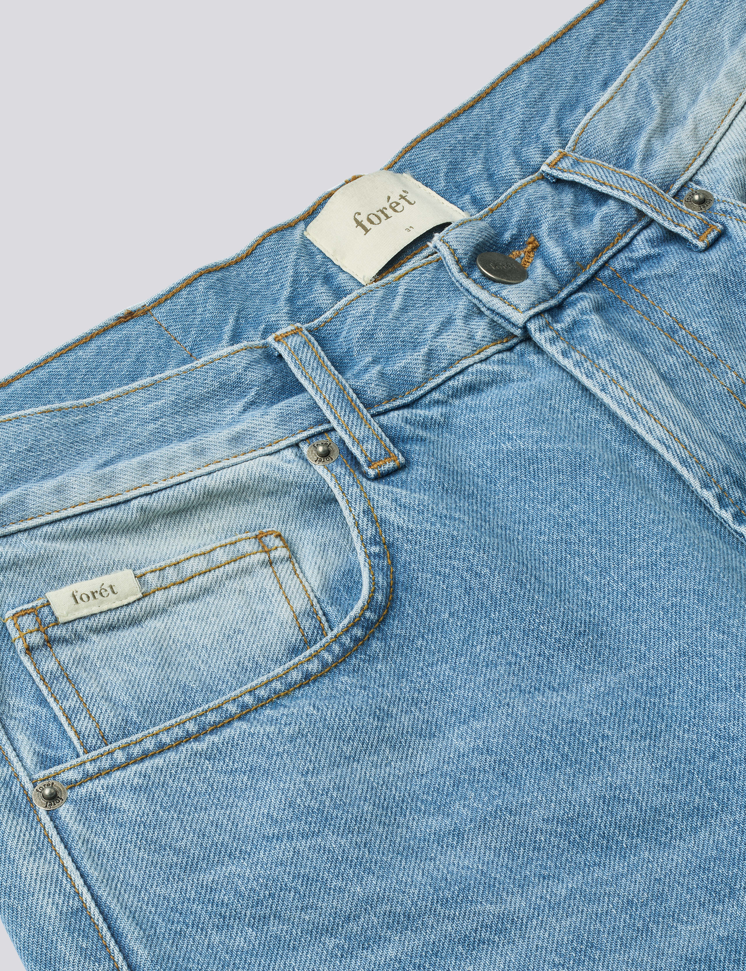 HEATH REGULAR FIT JEANS - WASHED LIGHT BLUE - Image 3