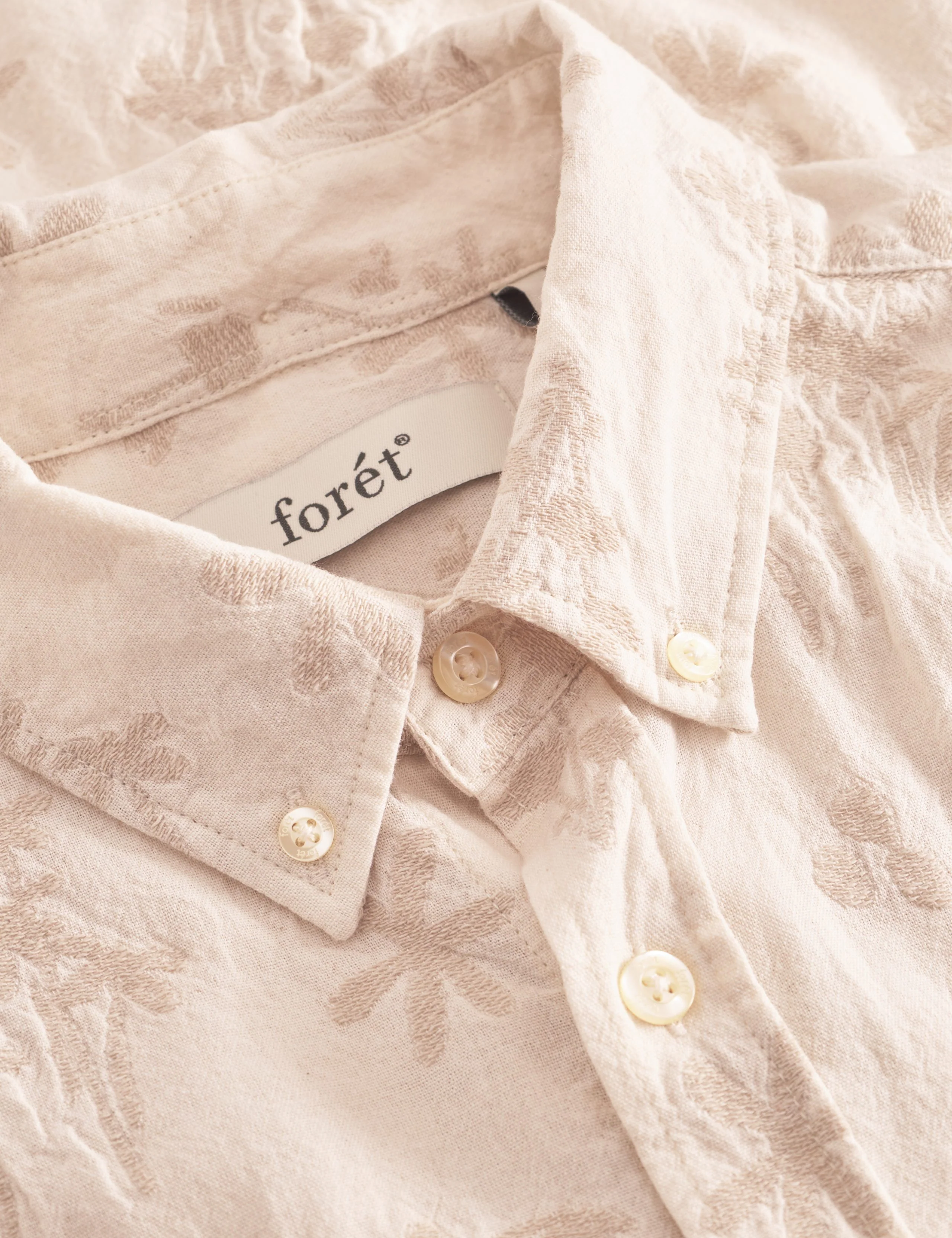 HORNET FLOWER JACQUARD SHIRT - CLOUD - Image 5