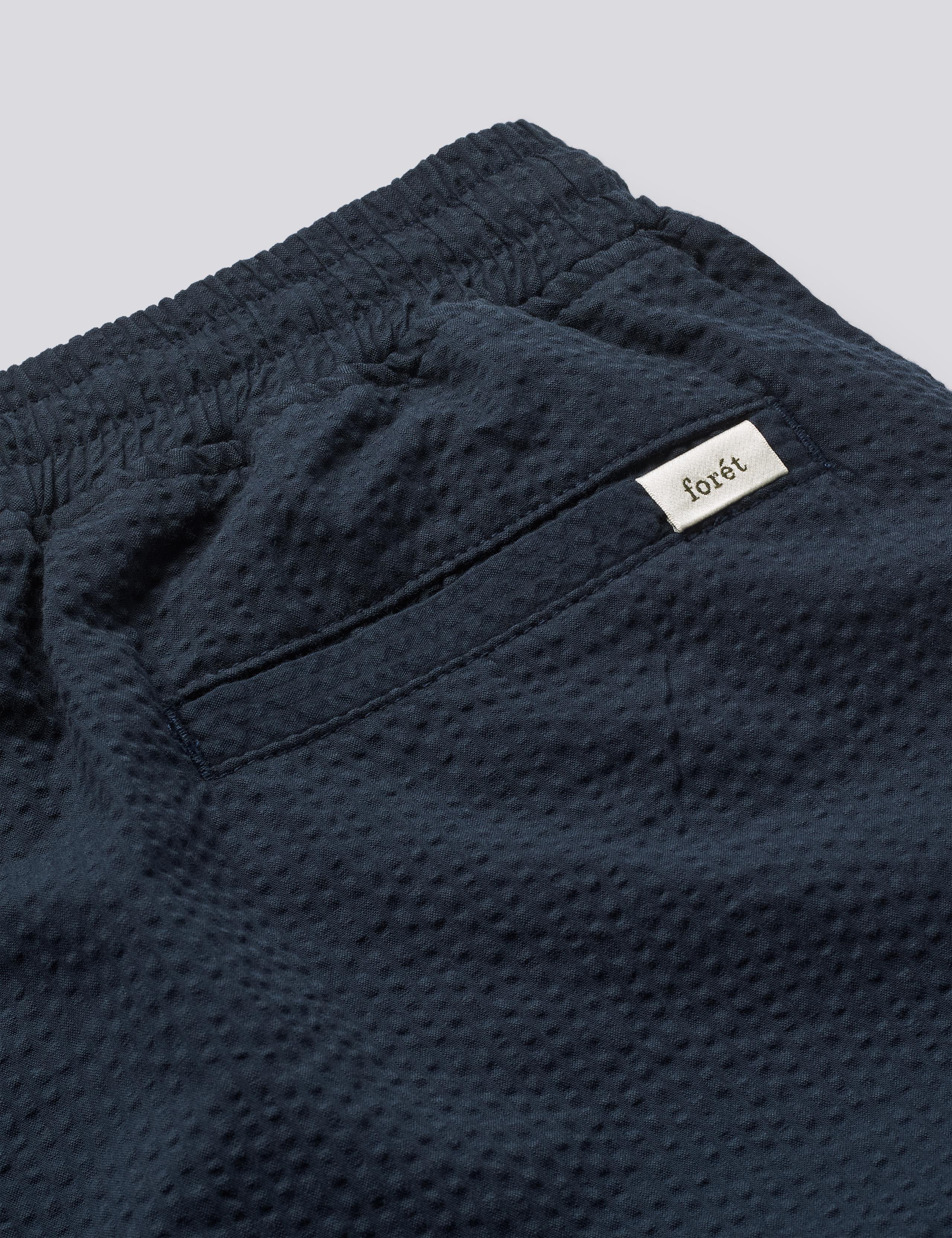 HUSH SEERSUCKER SHORTS - NAVY - Image 3