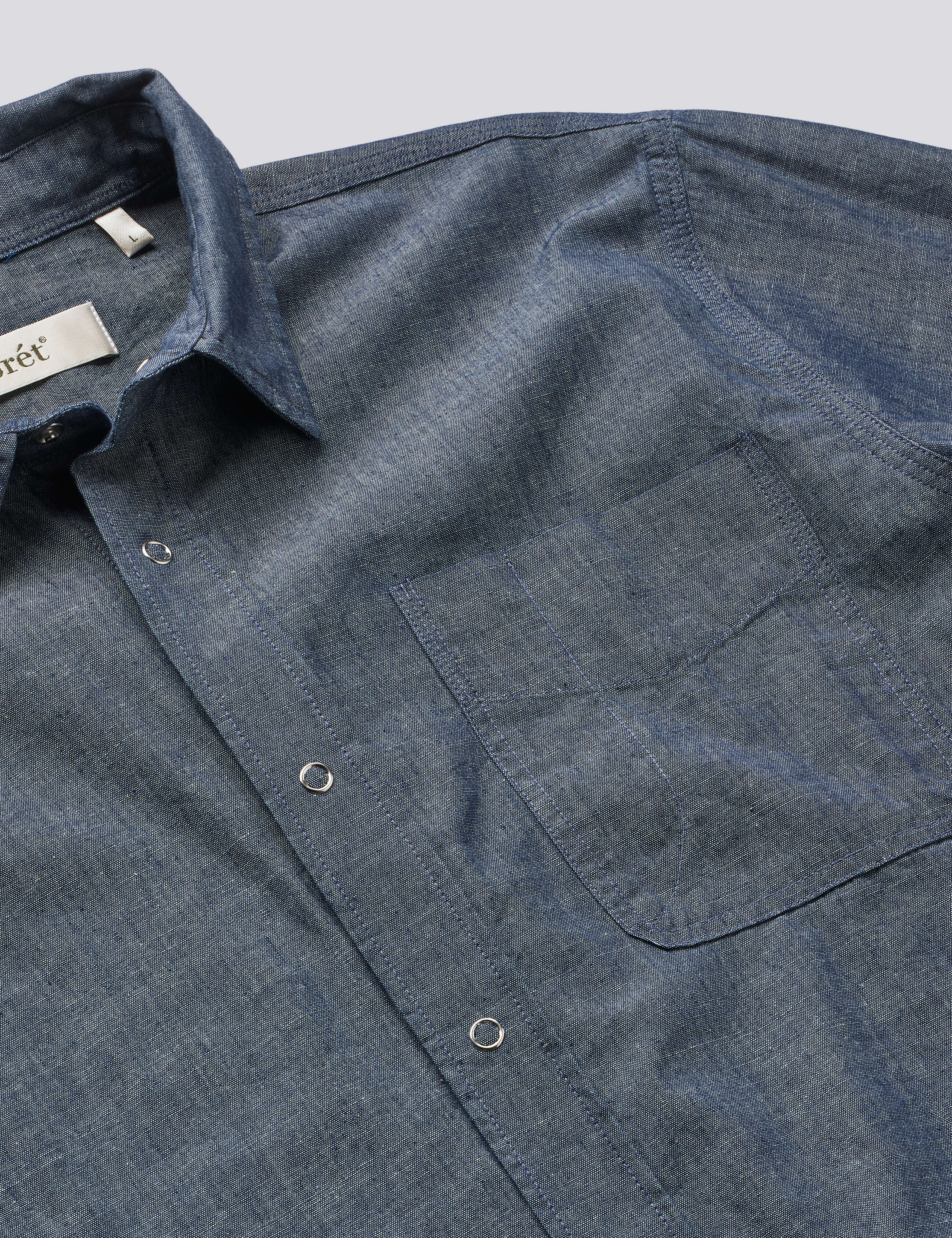 MAPLE CHAMBRAY REGULAR FIT SHIRT - CHAMBRAY - Image 2