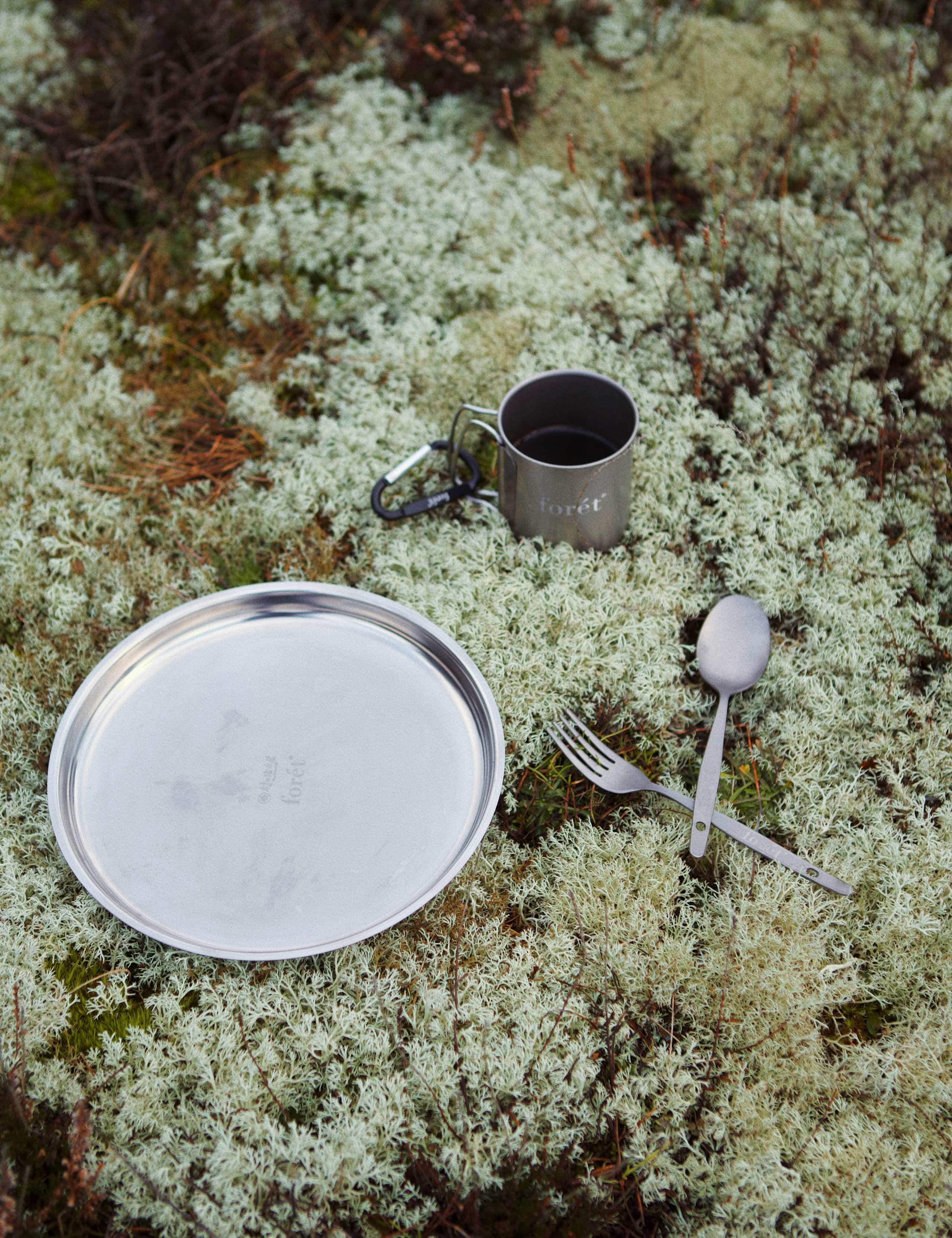 MURANOKAJIYA X FORÉT - FORK & SPOON SET - TITANIUM - Image 3