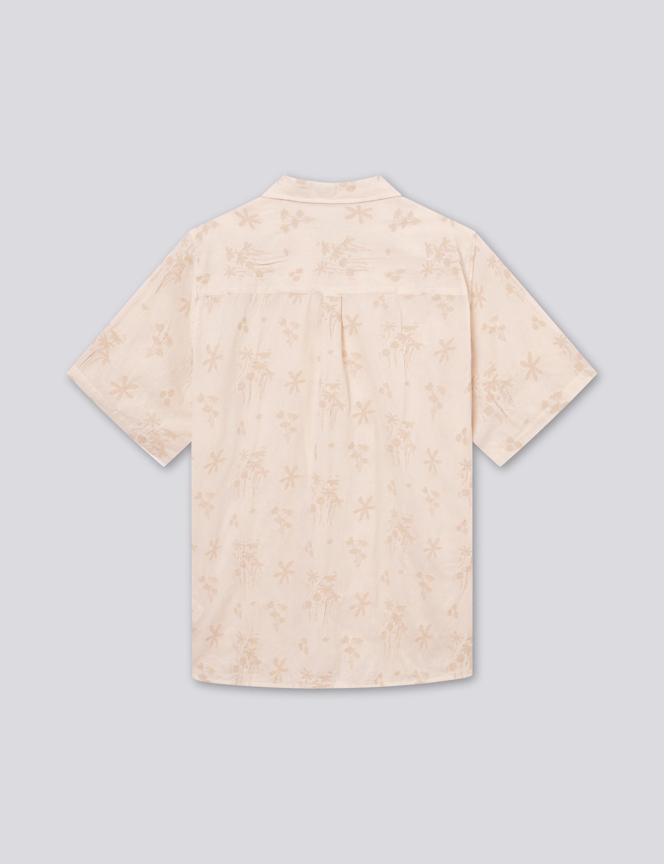 PEER FLOWER JACQUARD SS SHIRT - CLOUD - Image 3