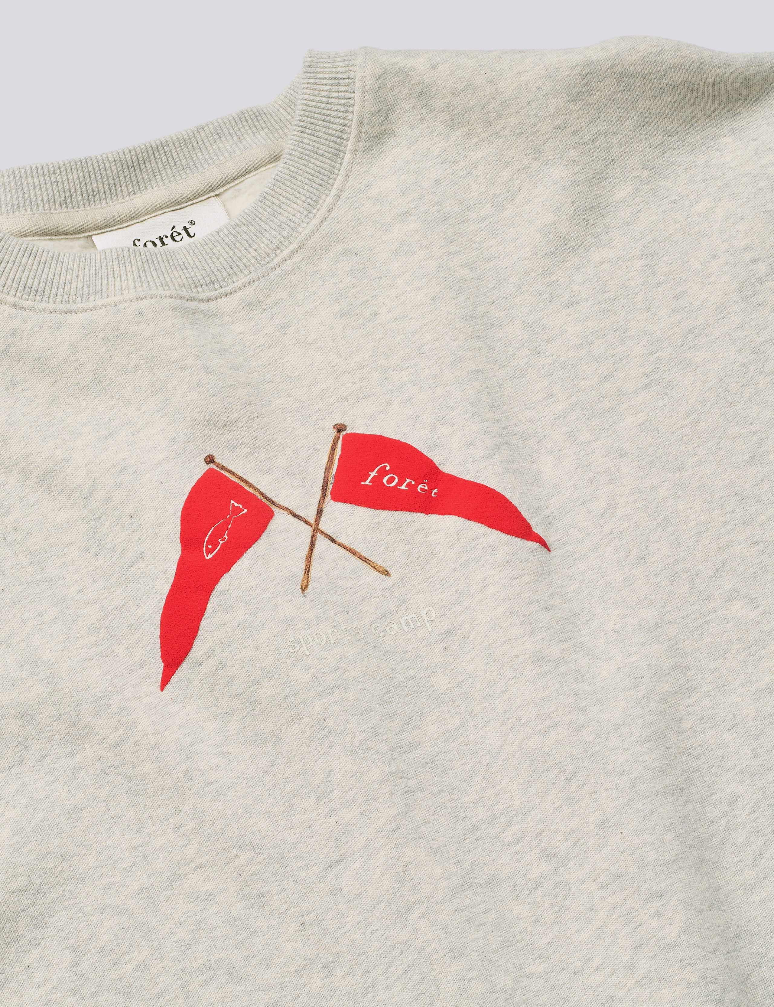 PENNANT SWEATSHIRT - SNOW MELANGE - Image 2