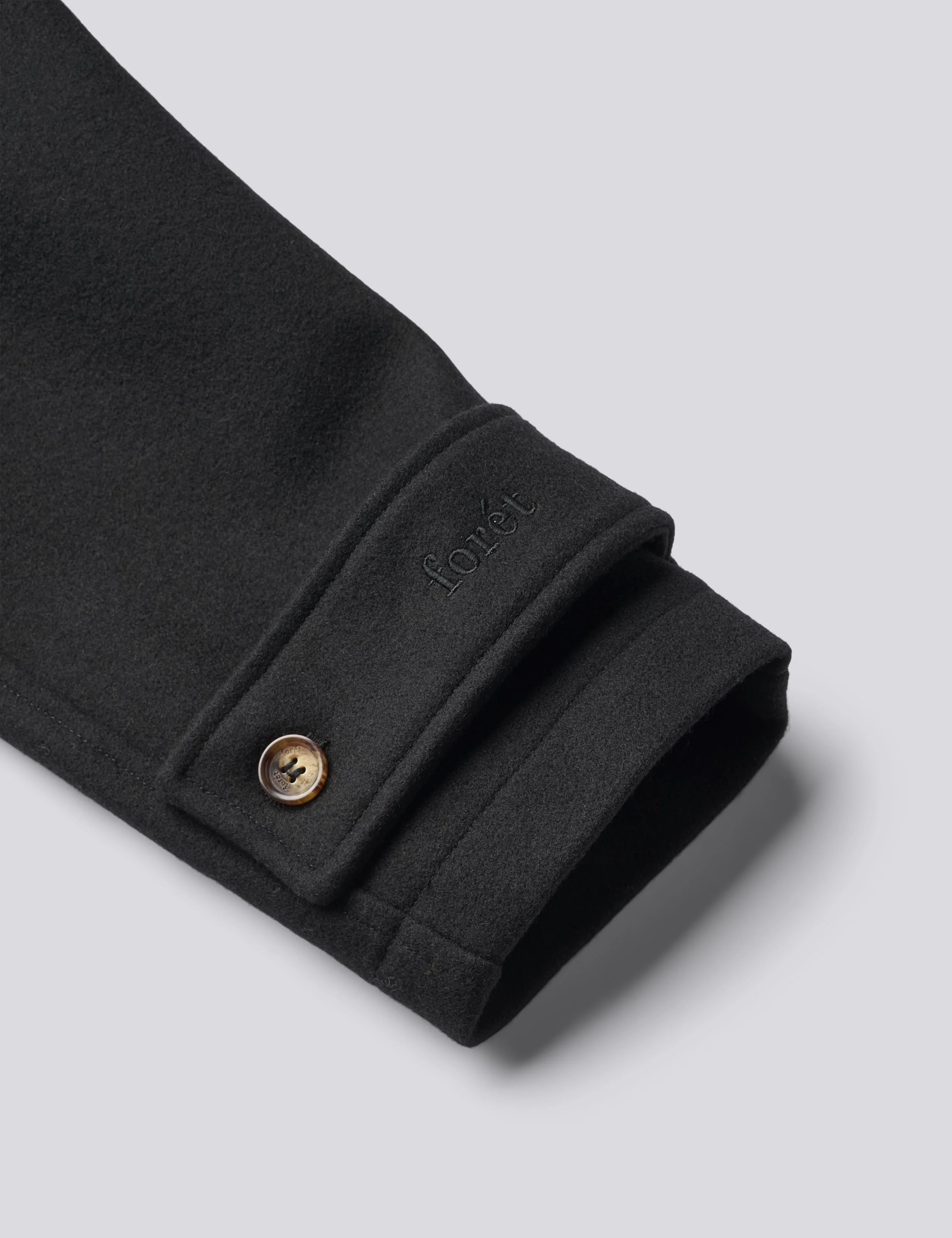 PINE WOOL COAT - BLACK - Image 6