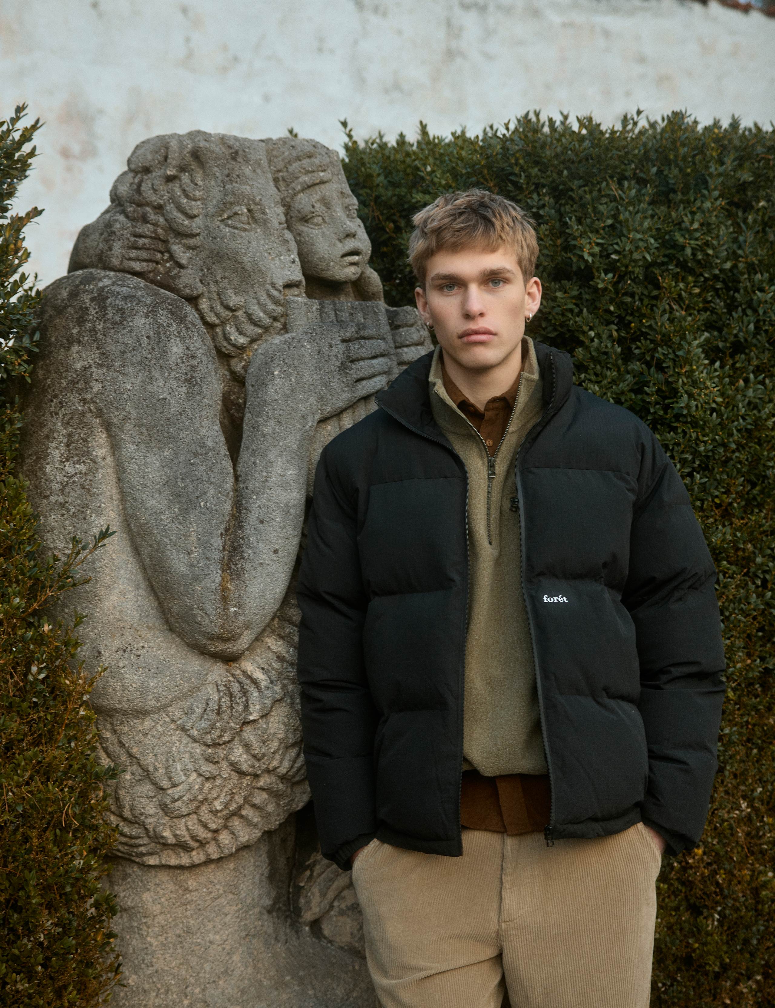 POLAR PUFFER JACKET - BLACK - Image 3