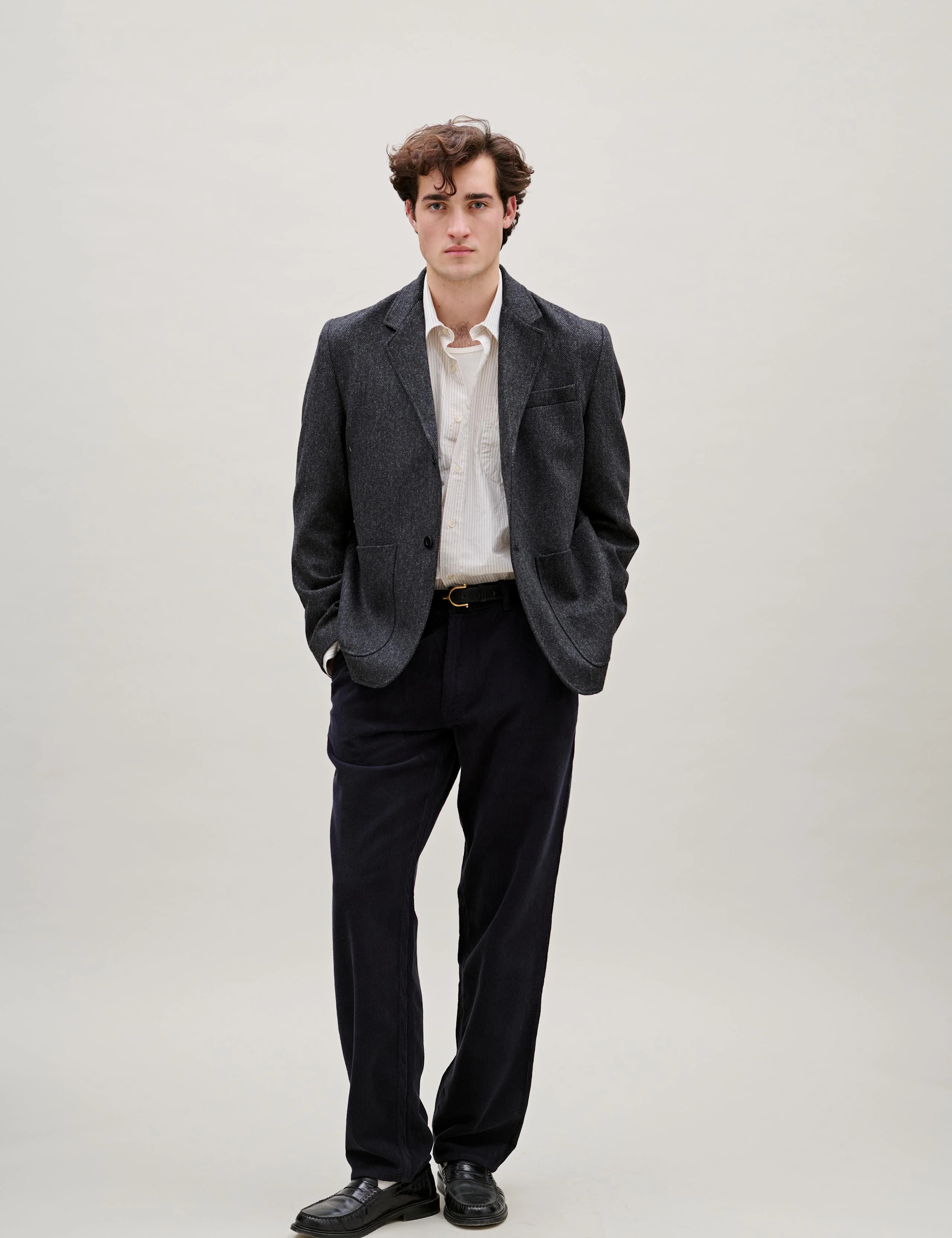 SCOUT POPLIN RELAXED FIT SHIRT - CLOUD STRIPE - Image 3