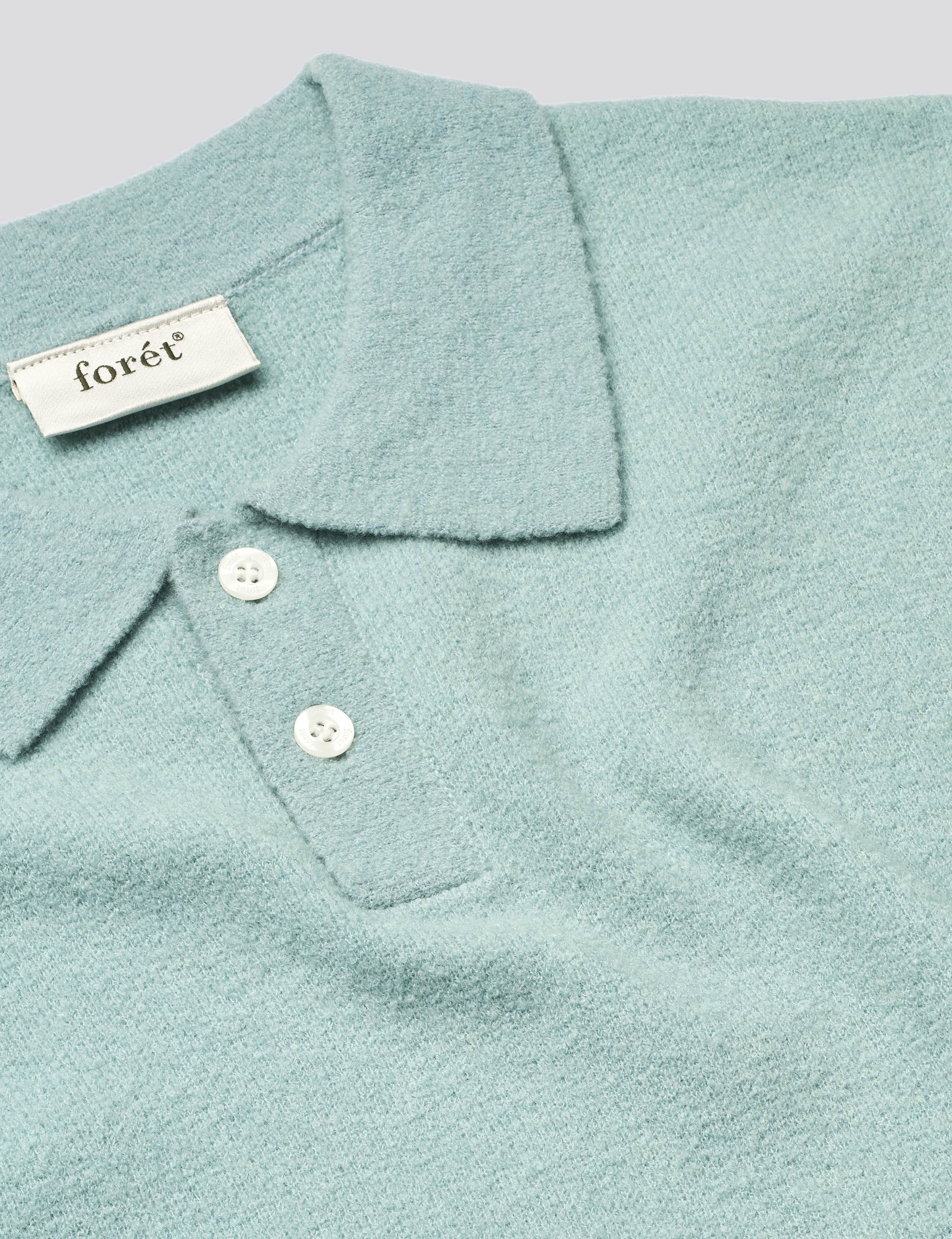 TIMBER BRUSHED POLO KNIT - DOVE - Image 3